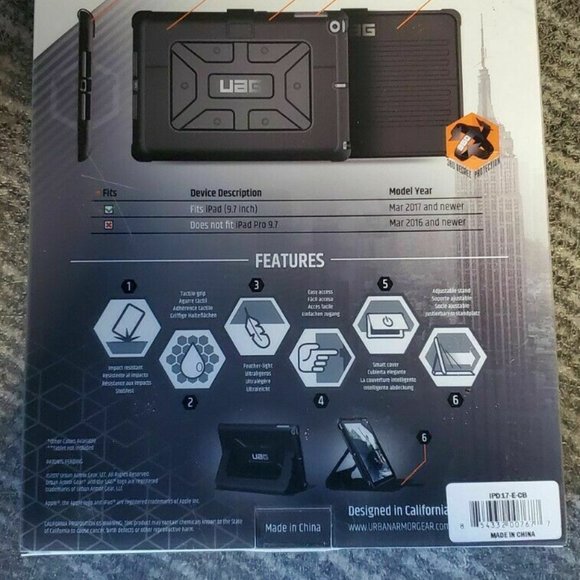 THE URBAN ARMOR GEAR UAG COMPATIBLE WITH IPAD PRO 9.7-INCH ONLY - Picture 5 of 7
